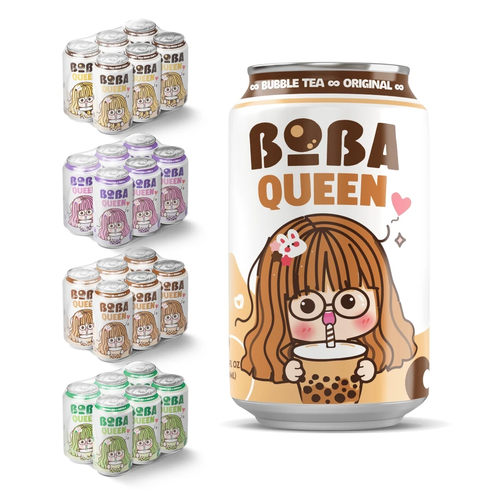 330 мл банка Boba Queen Bubble молочный чай напитки оригинальный Tapioca Kosher Private Label производитель напитков
