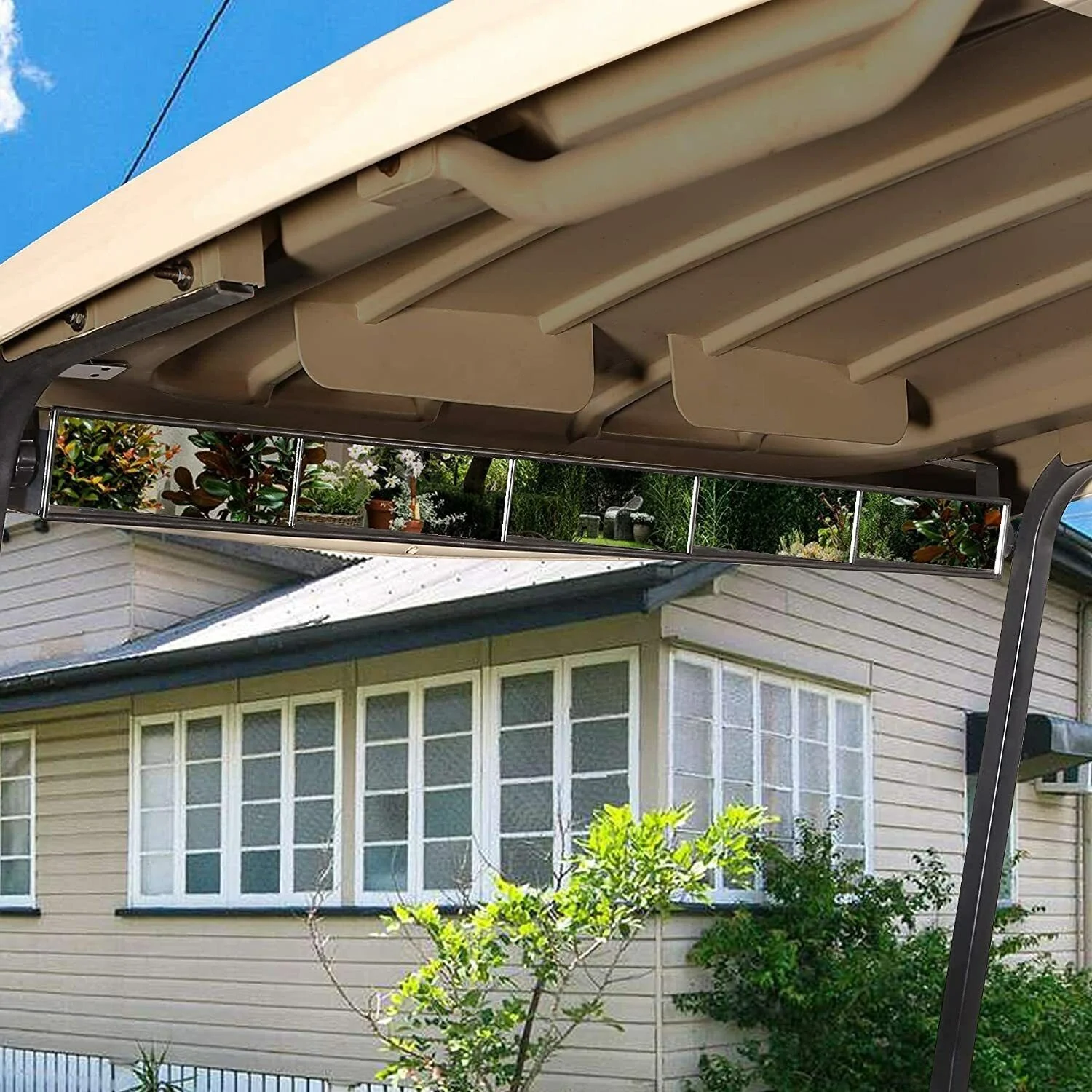 Golf Cart Mirror, 5 Panel Universal Fit - Wide View - Mounting Hardware Included TOP Golf