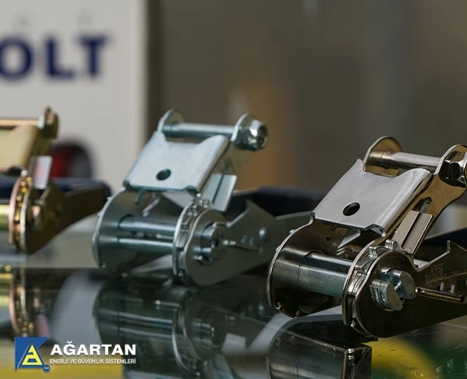 Metal Ratchet Strap Belt Ratchet Fastening Safety Lock Galvanized Product Rope Adjustment Belt Retractable Rope Buckles 2500 DaN