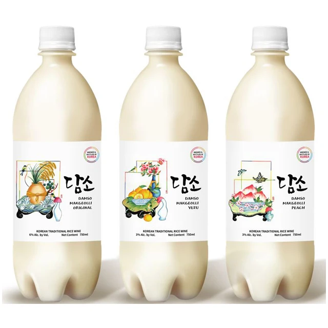 Korea Traditional Alcohol Beverage Drink Damso Makgeolli Rice wine
