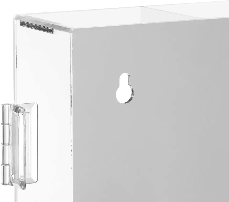 Mirrored Back Acrylic Display Rack Organizer Storage Box For Figure Toys Mini Figures And Rock Stone With 16 Compartments