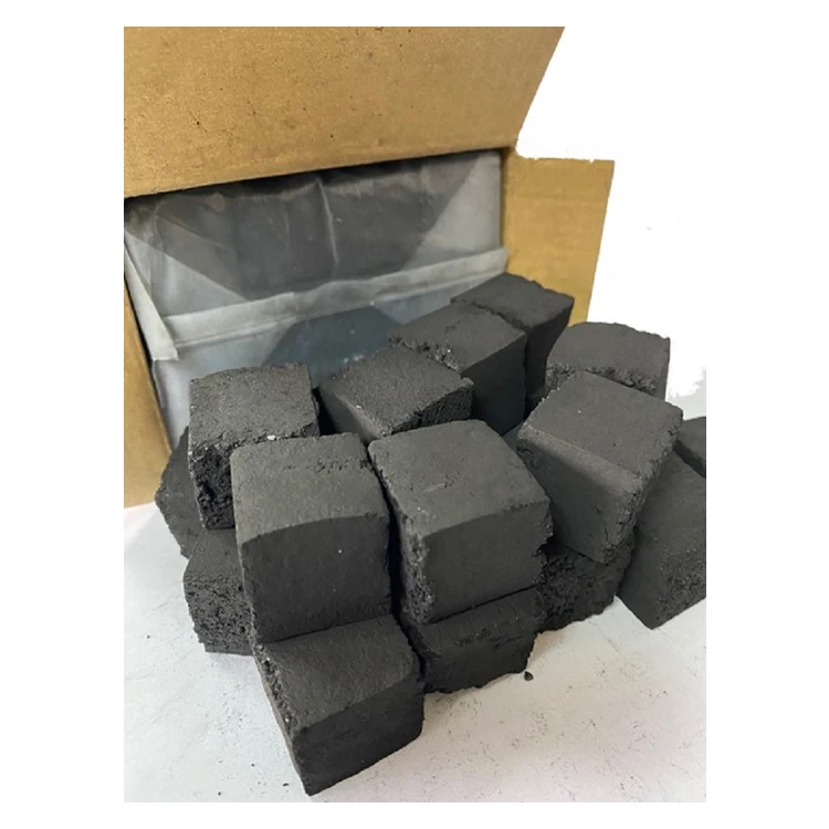 Top Manufacturer 100% Chemical Free Long Lasting Machine Made Briquette Shape Shisha Charcoal for Bulk Buyers