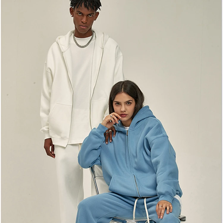 Oversized thermal zip up black over sized baggy mens hoodies and sweatshirts hooded custom acid wash zip up hoodie