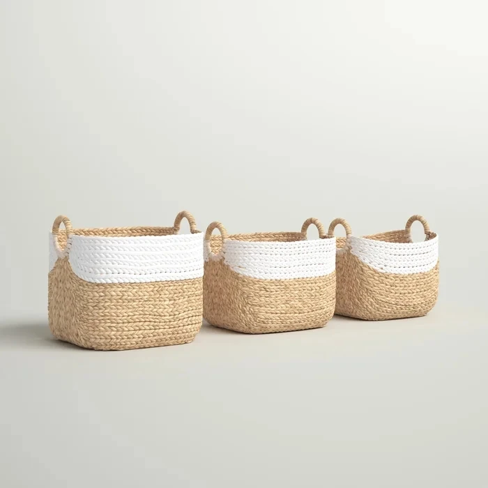 Best Selling Large Baskets For Home Storage Woven Wicker With Lids Wholesale Decoration Clothing Laundry Hamper Stackable