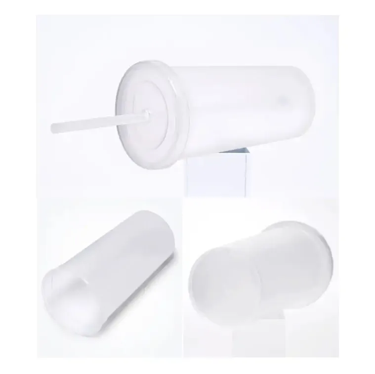 Well-made Reusable Plastic Tumbler with lid and straw 16oz Custom Plastic Tumbler with Straw 16oz Good Condition