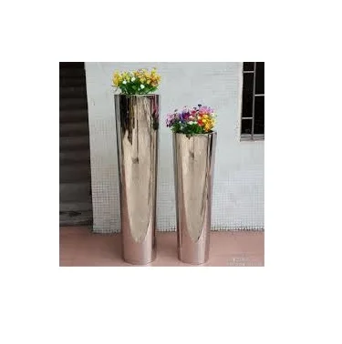 Iron Metal Flower Vase Rose Gold Color For Home And Garden Use Luxury Product Home Decor Flower Vase