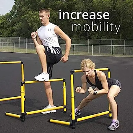 Cheap Custom Plastic Quality Sports Adjustable Field Agile Bar Portable Speed Training Athletic Soccer Football Agility Hurdles