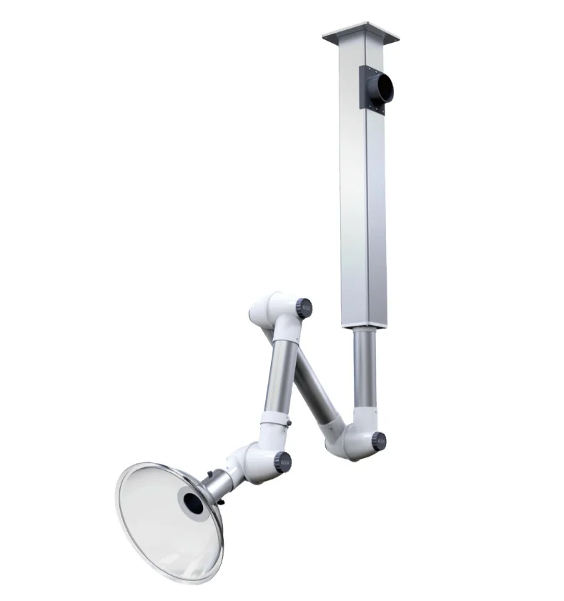 Aluminum flexible fume extraction arm, metal fume extractor arm