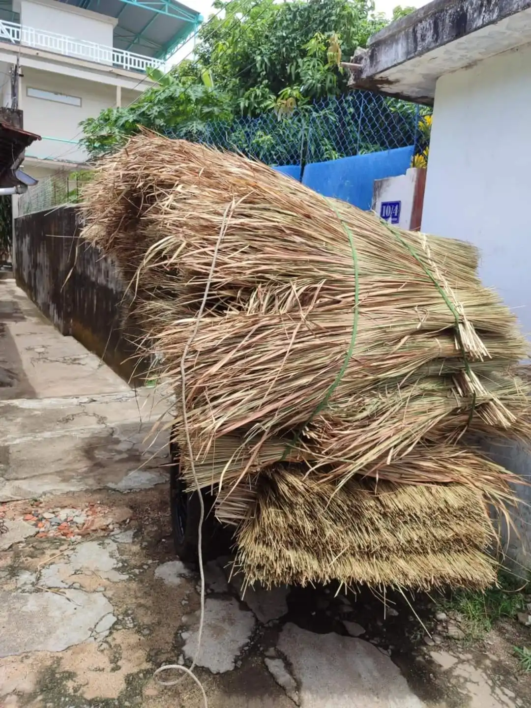Hot Sale Grass Thatched Roof Palm Thatched Roof With Flexibility Sustainability Stylish Material For Home Decor