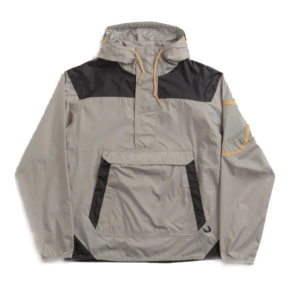 Custom streetwear vintage nylon wind runner manufacturer lightweight men retro embroidery track anorak windbreaker jacket