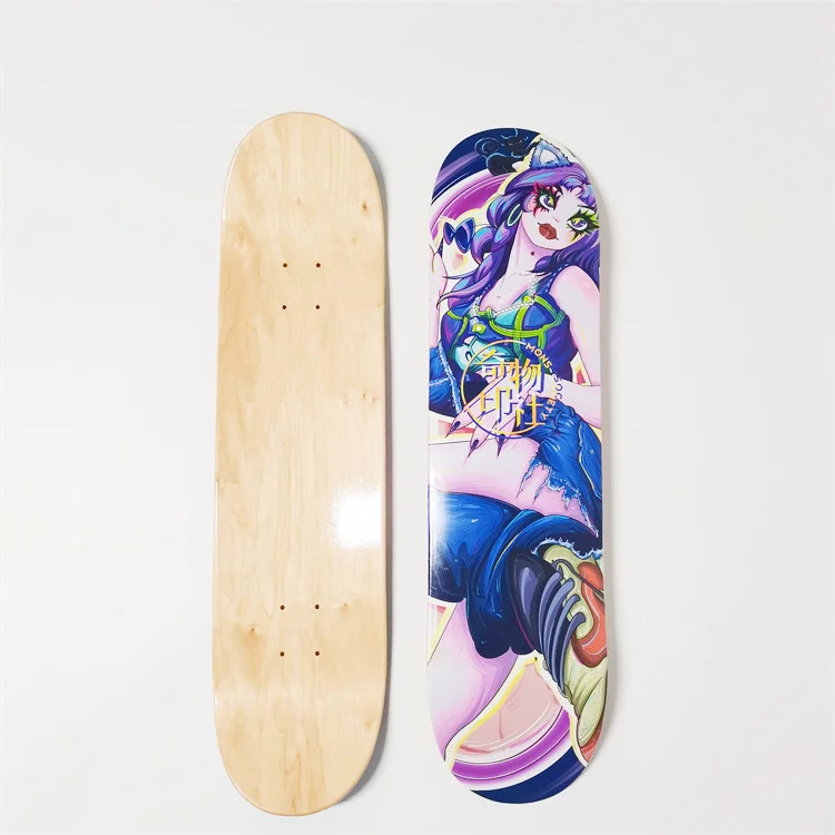 Customized factory maple wood skateboard professional complete skateboard
