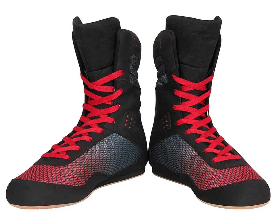 Hot Sale Custom Logo Manufacturer Mens Boxing Shoes Quality Weightlifting Light Weight Customized Color Wrestling Shoes