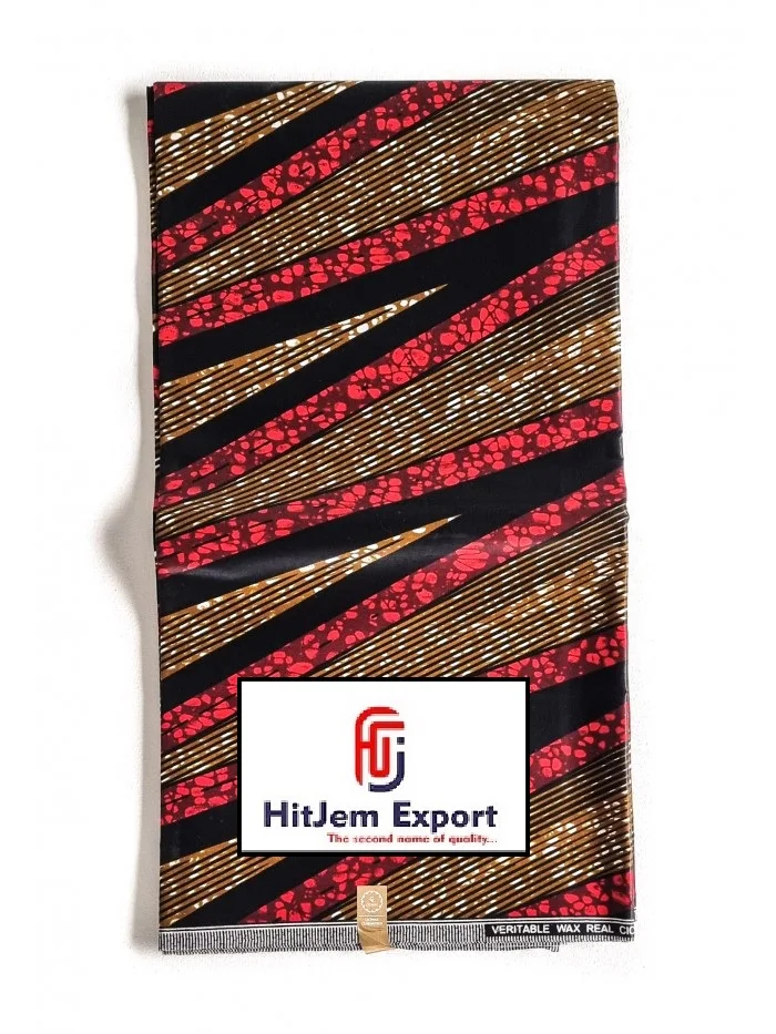 Affordable Loincloth Real Wax Print Design on Polyester Fabric for Clothing Crafts Bags African Wax Print Fabric Hitjem export