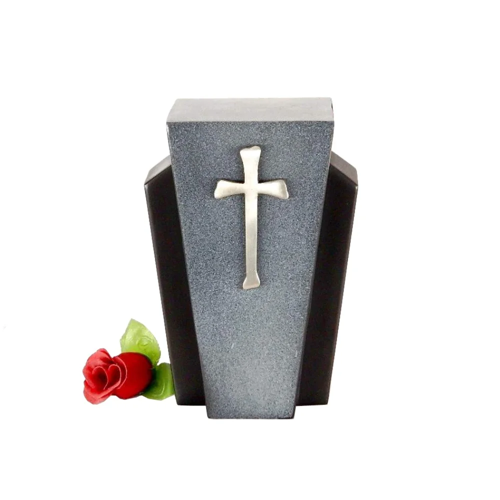 Wholesale Adult Funeral Cremation Urns for Human Ashes Metal Aluminum Cremation Western Style Urn from India