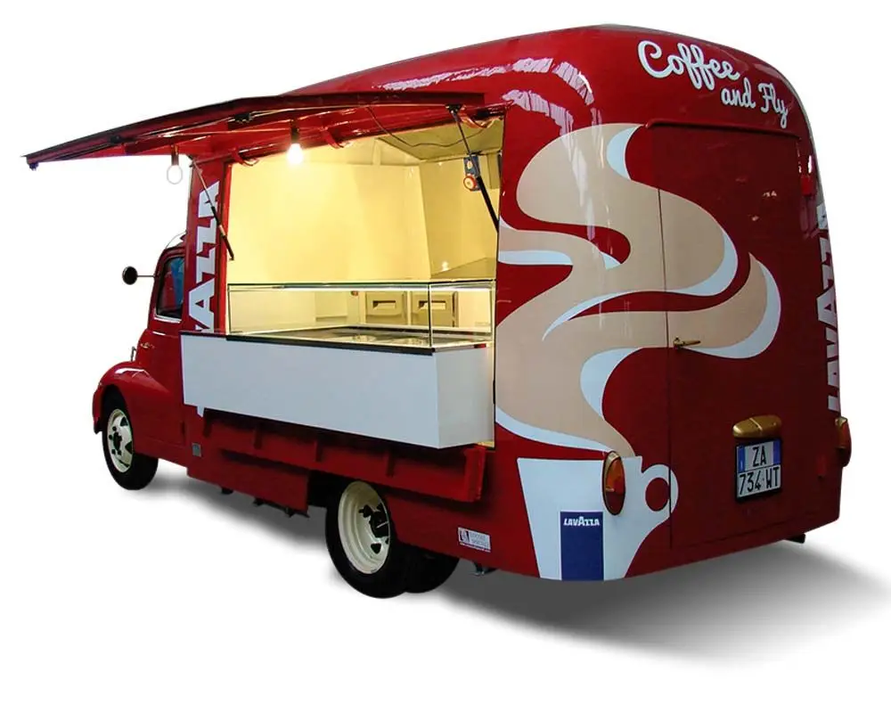 Used Mobile food truck for sale Street Fast Mobile Food Cart Truck Trailer for sell at cheap prices