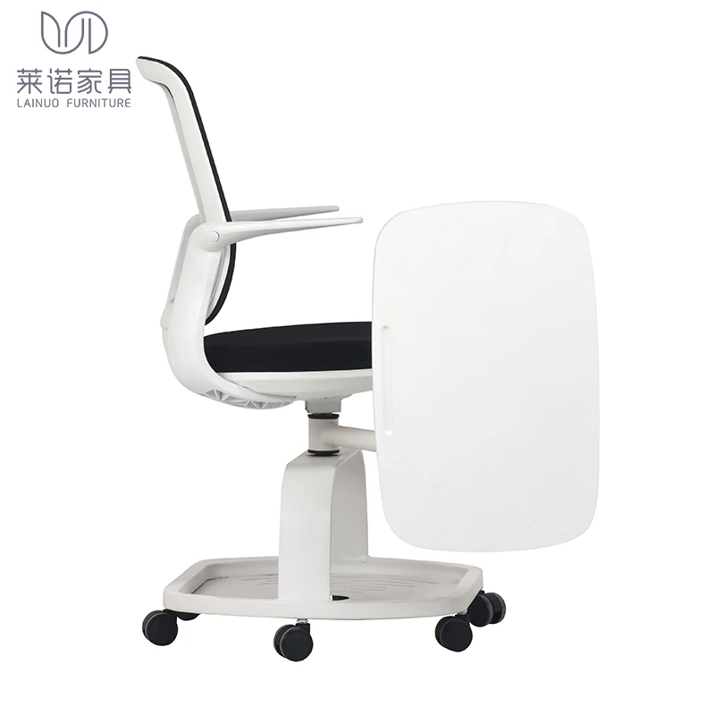 Study board chair mesh back training chair with writing board for training