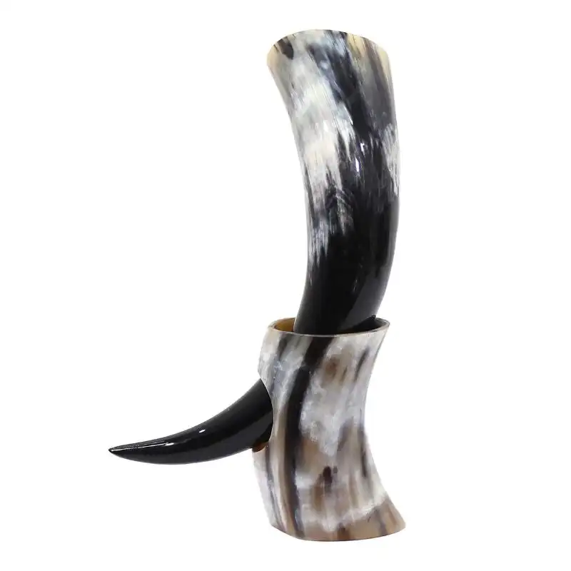 Luxury Drinking Horn Viking Horn For Drink Beer Water With Customized Logo And Size By Royal Artisans