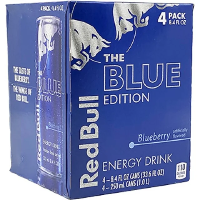 Redbull energy drink blue edition blueberry flavor for sale