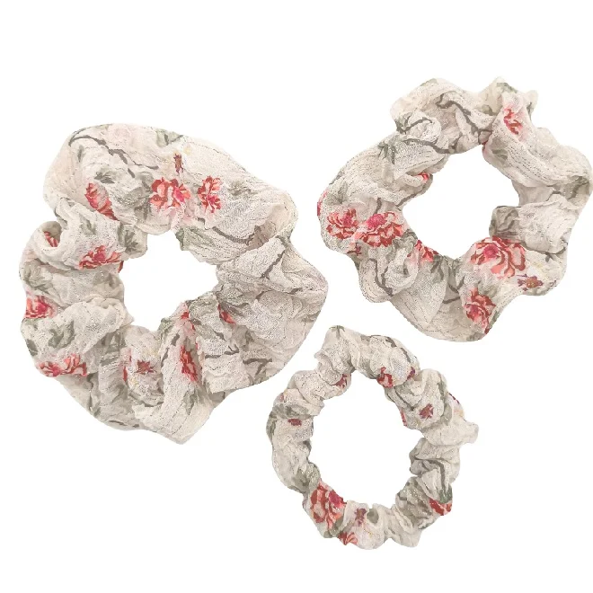 Cheap Price Many Size Silk Satin Scrunchies No Crease Card Bag Hair Elastic Band Rubber Women Hairband Ponytail Holder Ribbon