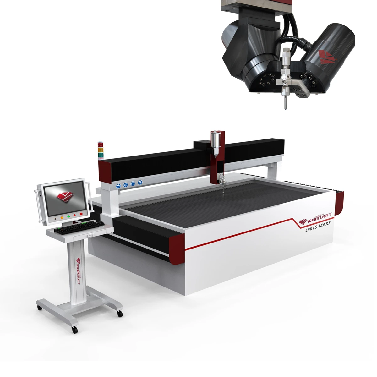 5-осевой промышленный водоструйный резак YC CNC psi 90000 для Компенсационной резки или конической резки