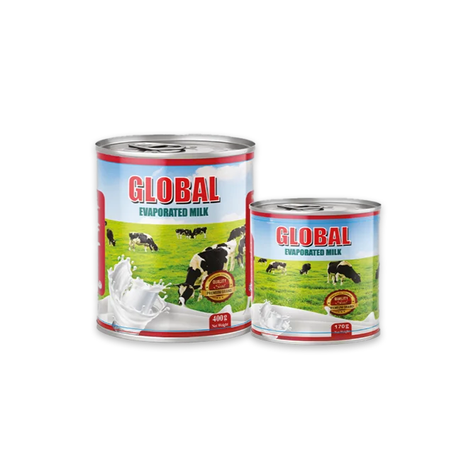 GLOBAL Full Cream Evaporated Filled milk with 2% protein for Coffee/Tea and Baking  Best products from Malaysia 390g,500g,1kg.