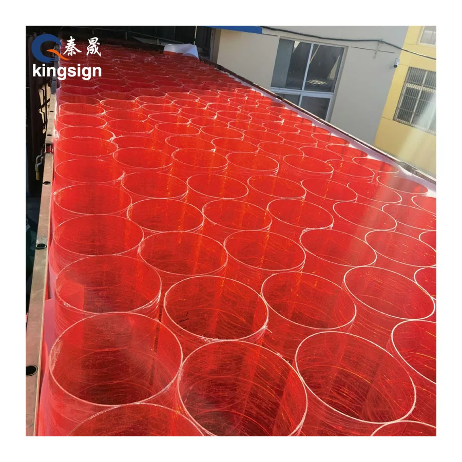 KINGSIGN customized oem service drum shell frames acrylic tubes