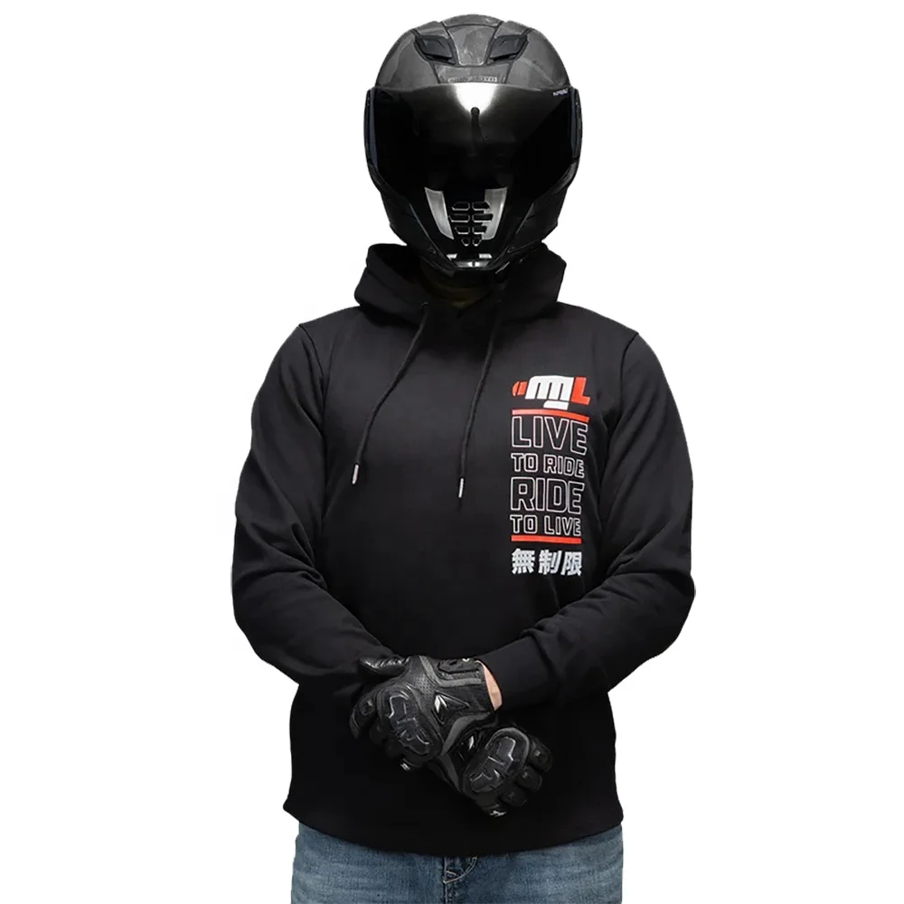 Motorcycle Motorbike Hoodie lined with DuPont KEVLAR Top hoodies for unisex, Prime Protection Kevlar Hoodies With Protection