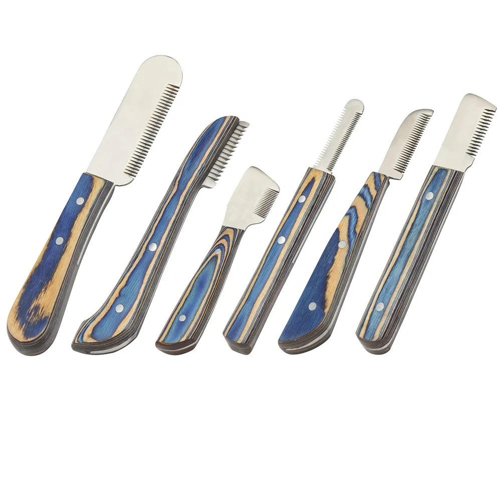 Синий нож для чистки домашних животных простой в использовании набор инструментов ухода за собаками и кошками с острыми зубьями стальной материал терьеров плоскогубцы