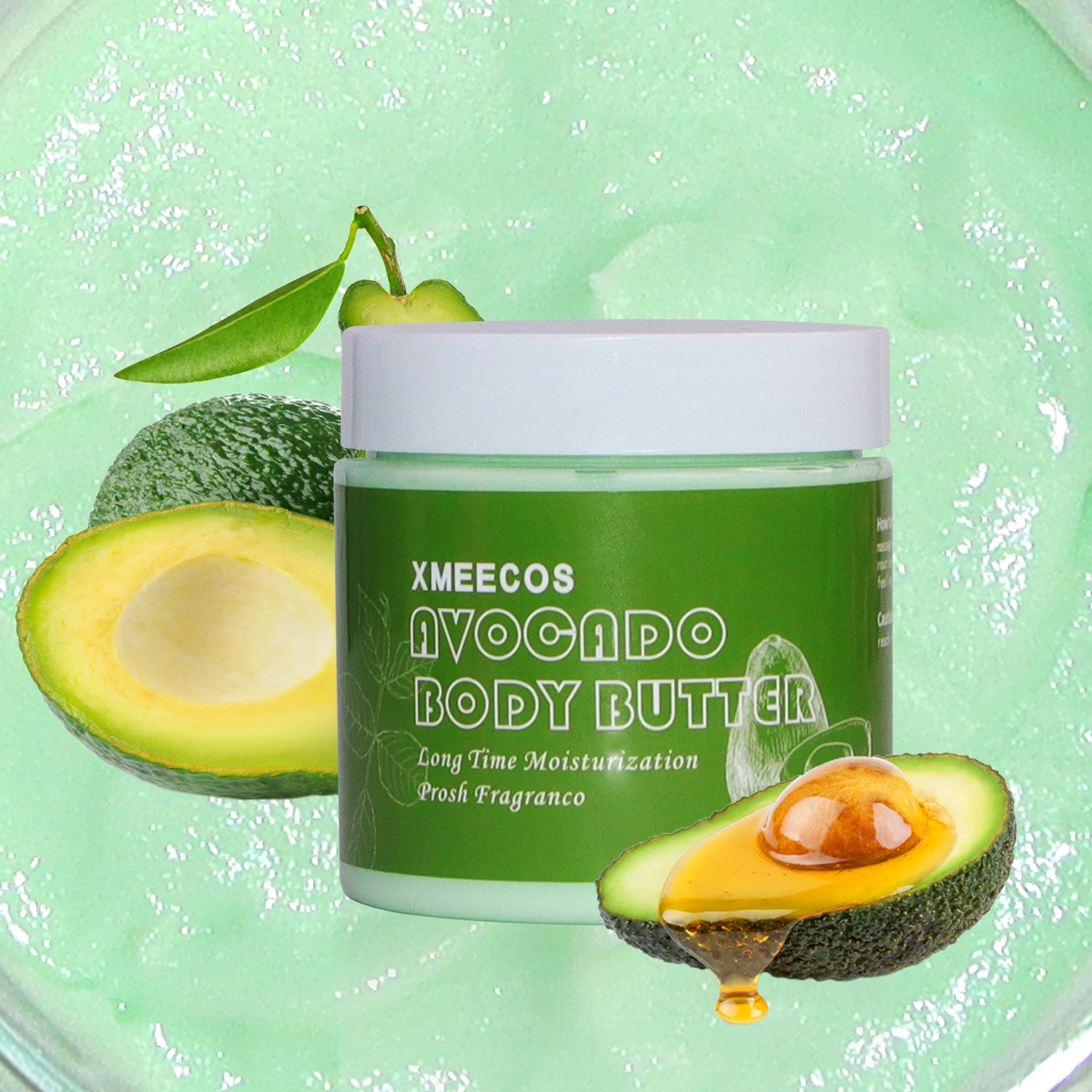 Luxury Organic Vegan Hydrating Whipped Shea Butter Body Cream Natural  Moisturizing Whitening Avocado Body Butter