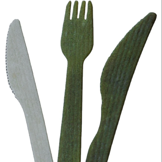 Eco-friendly Rice Knife And Rice Fork 100% Natural Edible And Biodegradable High Quality Cutlery set  From Vietnam