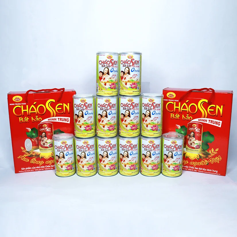 Полностью натуральный суп из супа Бао-лотоса без сахара и консервантов в замороженных ингредиентах для