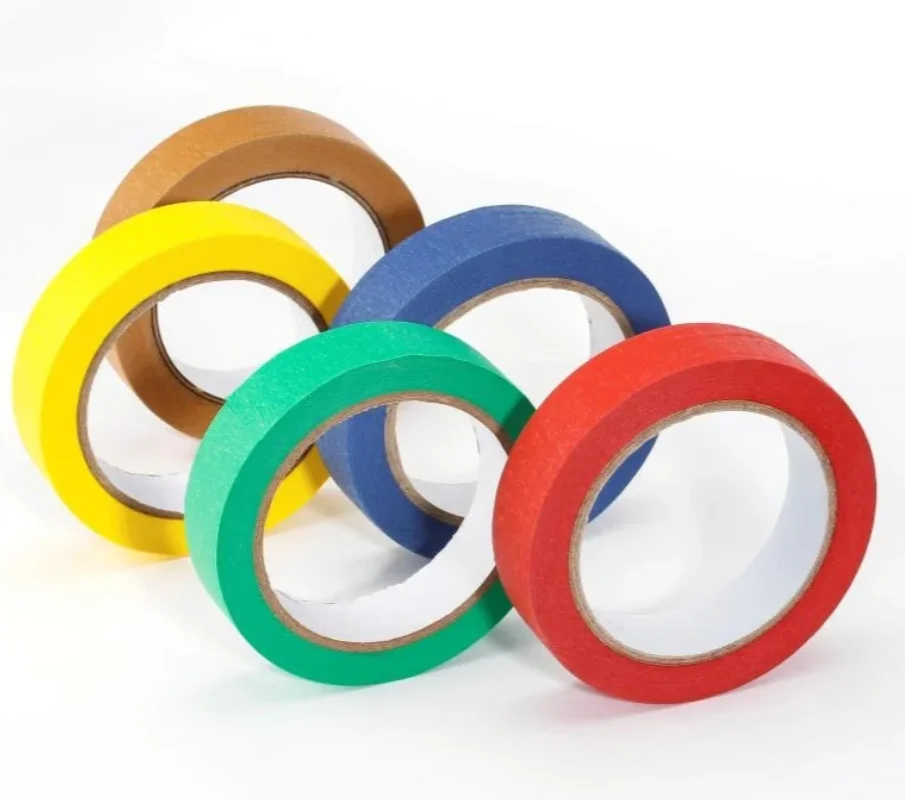 Crepe Paper Masking Tape for  DIY Craft Projects Painting Decoration using