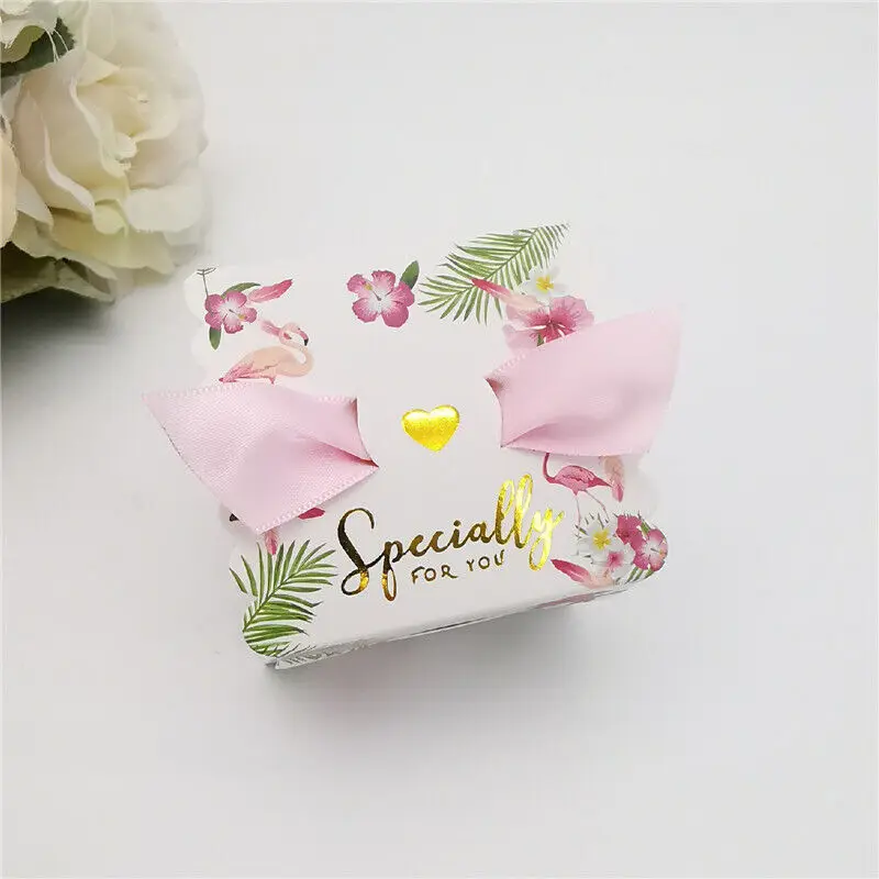 TH CB-205 Party Wedding Kid Favor  Sweets Candy Box Gift Packaging Paper Boxes with Ribbons
