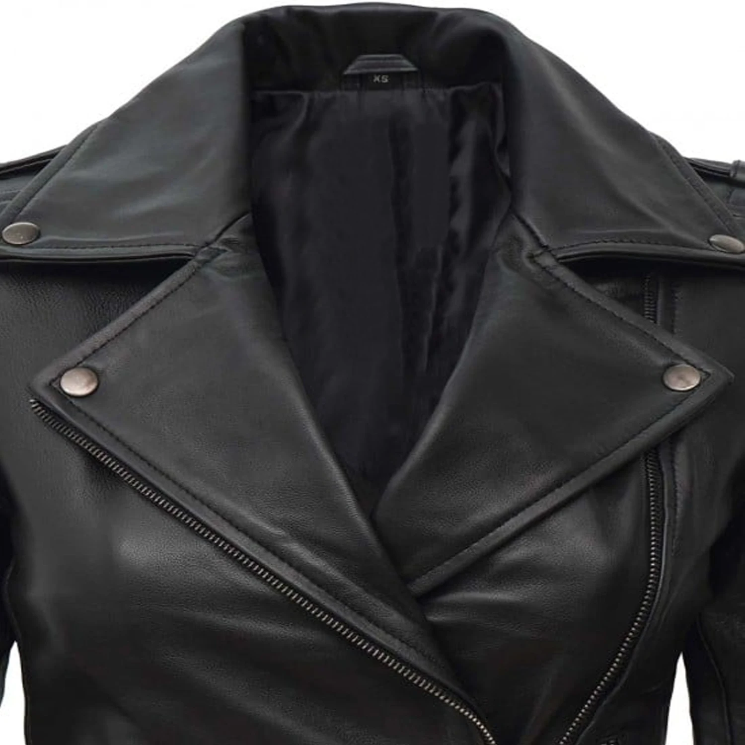 Custom Fashion Design Classic Denim Jacket Womens Motorcycle Faux Leather Jacket Logo Customization