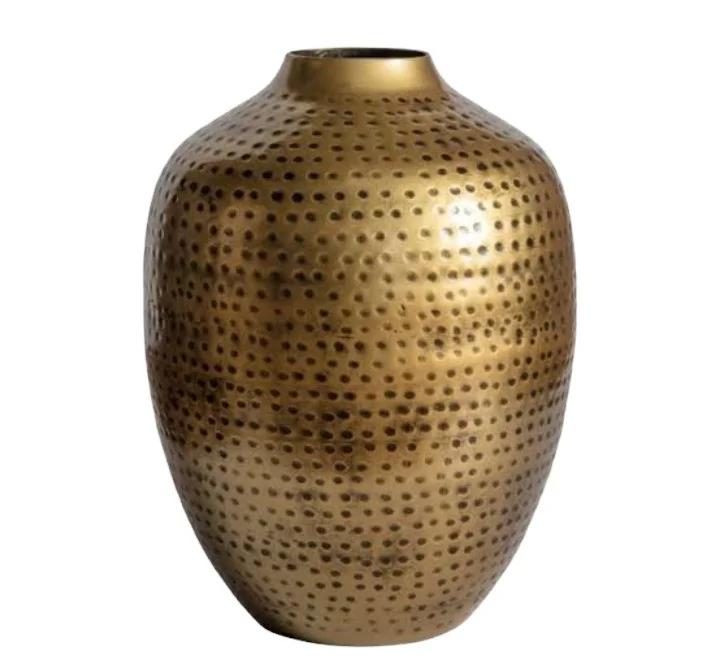 Manufacturer Of Brass Decorative Flower Pot High Quality Brass Antique Flower Vase Made India