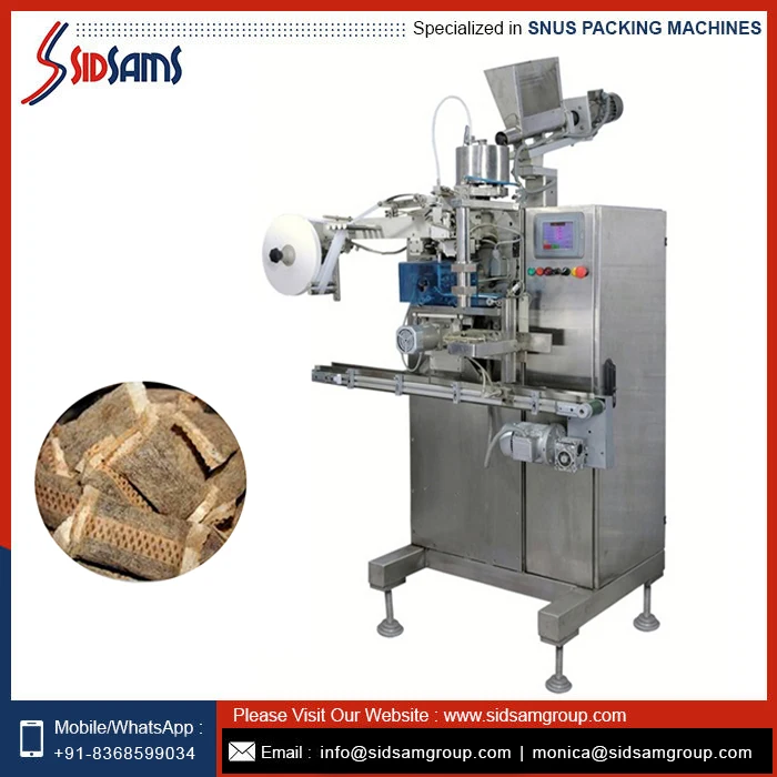 Best Quality Fully Automatic Snus  Filter Pouches Snus Packing Machine At Bulk Wholesale Price