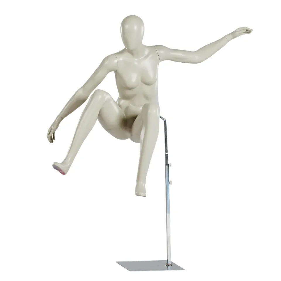 Black White Sports Muscle Mannequin Male Female Running Model Muscle Sports Full Body Dummy Model