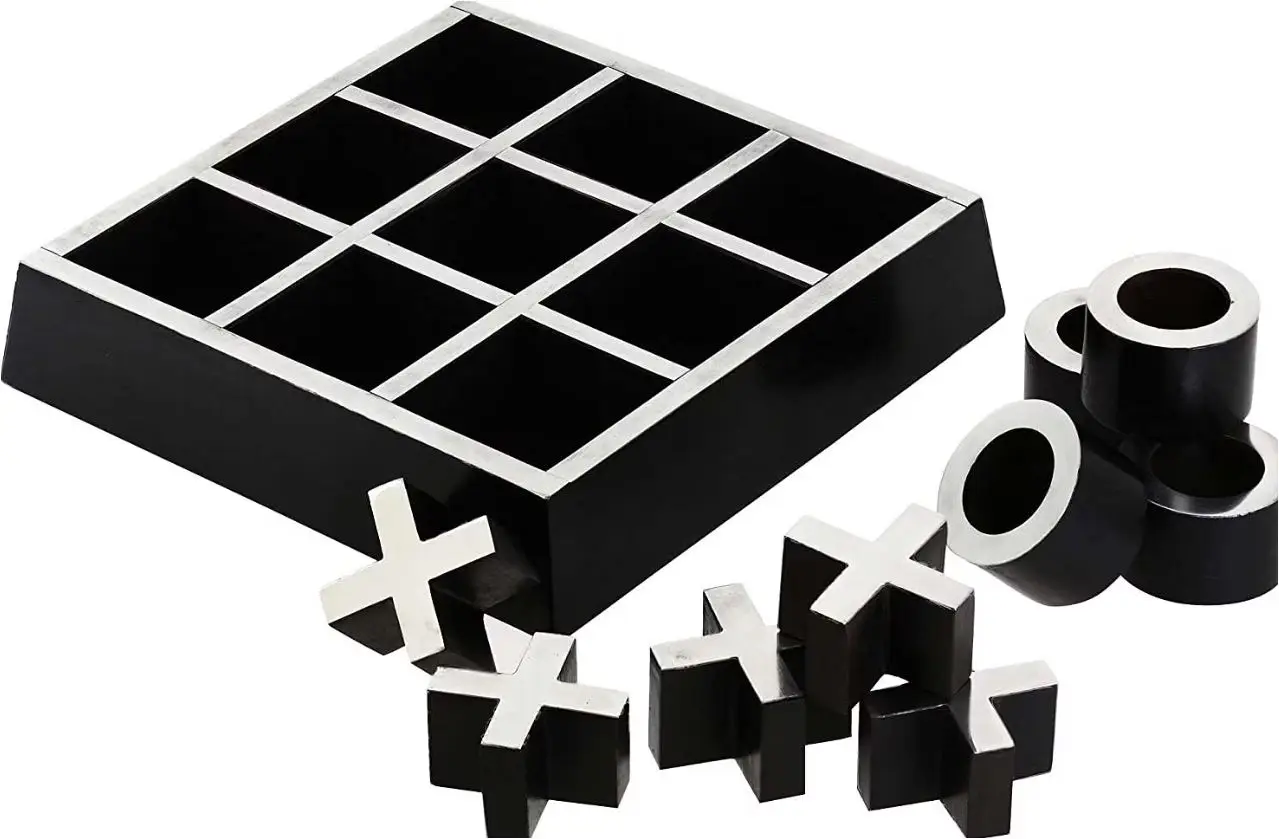 Деревянная настольная игра Tac Toe сделанная в Индии для профессиональных детей всей семьи домашняя посуда идеально подходит подарков на день рождения