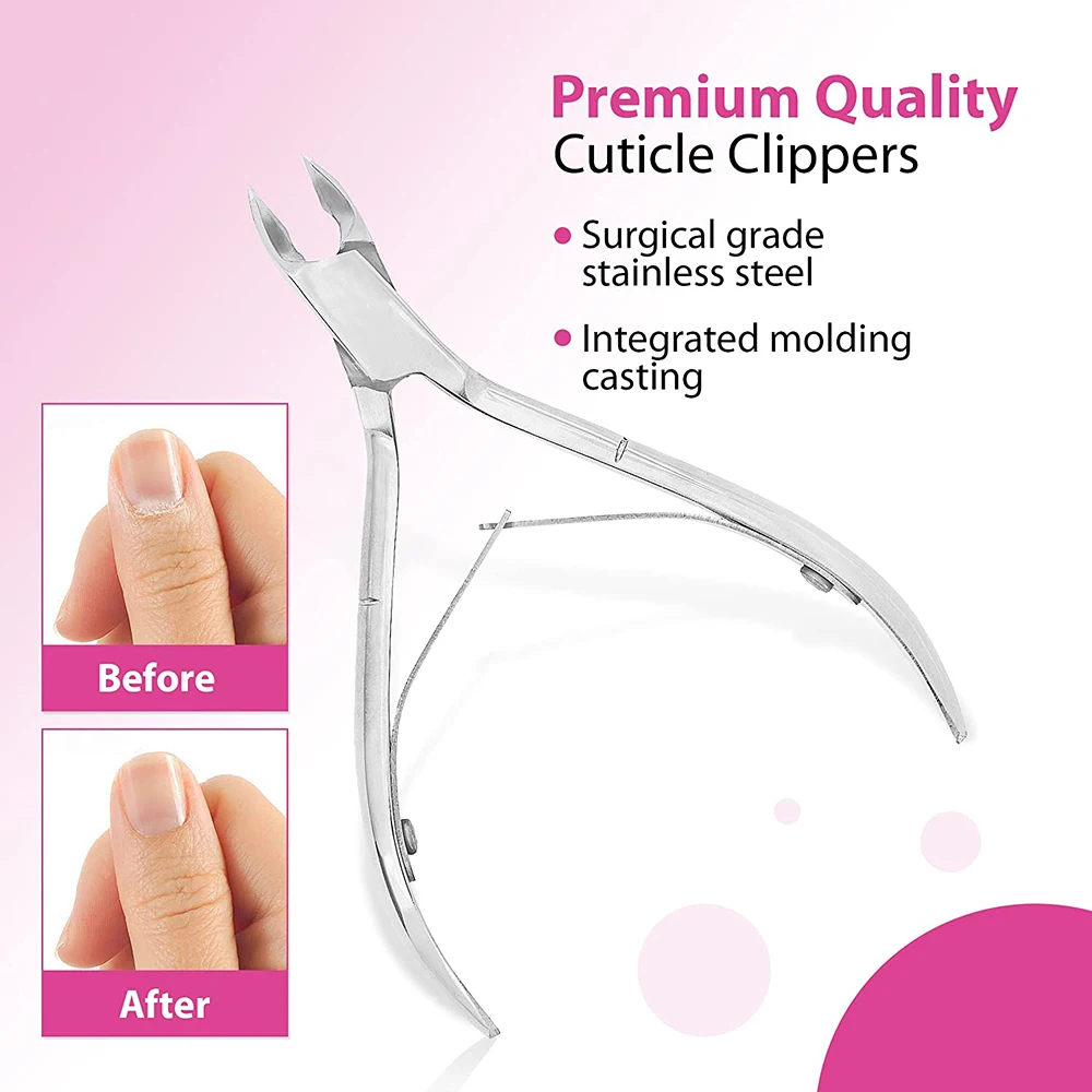 Wholesale Cuticle Nail Nipper Mirror Finish Sharp Blade Nail Clipper Nail Nipper 3mm Tip For Thick And Ingrown Toenails Nipper