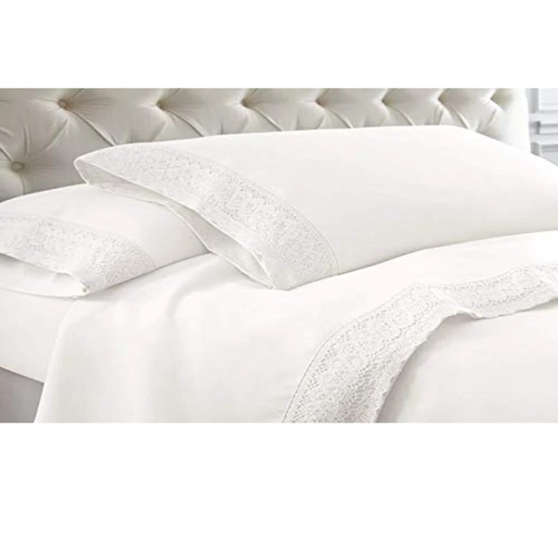 Most Demanding Full Size Hotel Cotton made Linen 100% Cotton Bedding for Hotel Fitted Bed sheets in low price