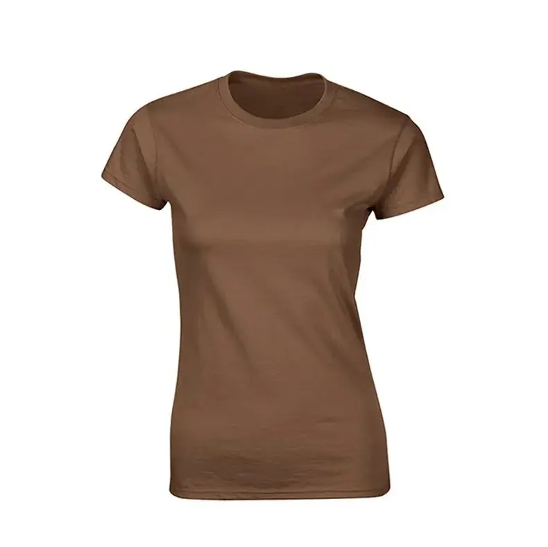 High Quality Plain Short sleeve Printing LOGO T-Shirts for Women T shirt Sexy Woman T Shirt Color T Shirt dark green color