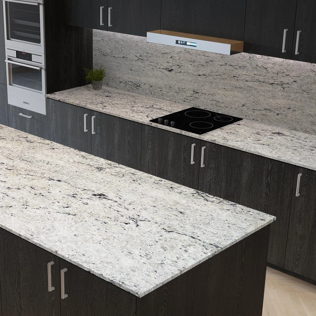 Colonial White Granite slabs tiles  for countertops