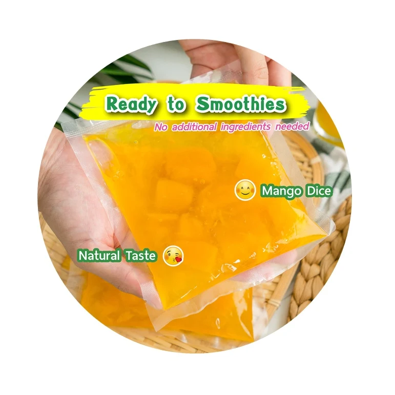 Mangoes frozen in Syrup for Smoothies