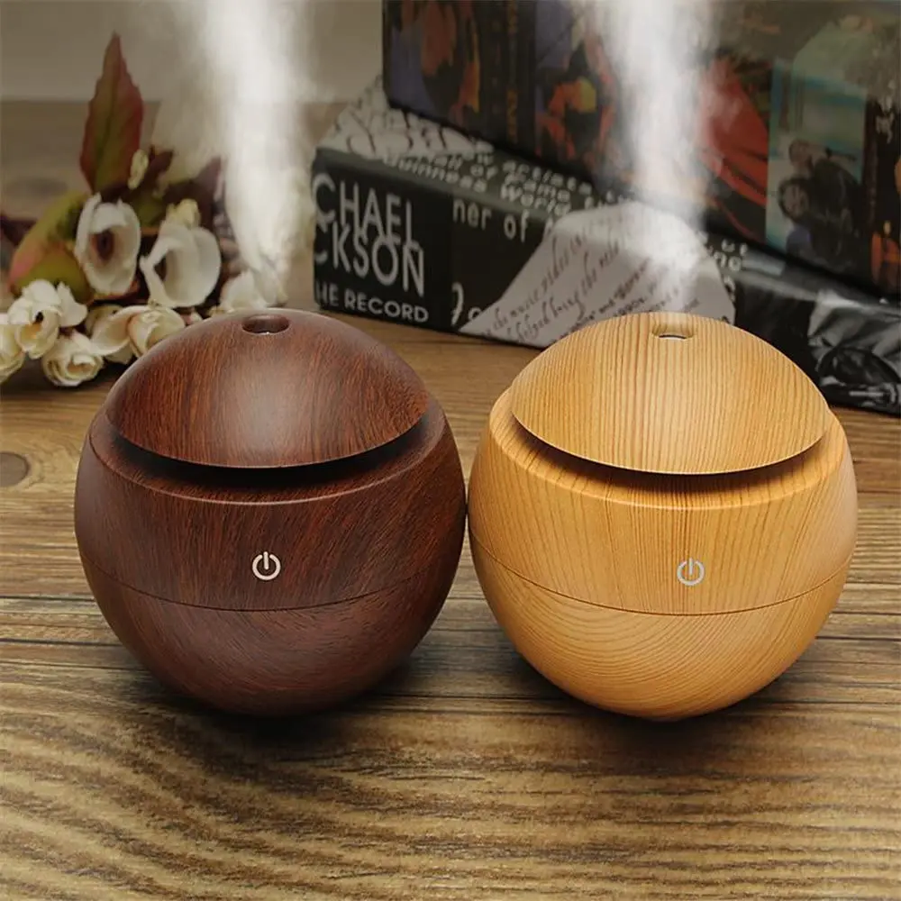 Home Tabletop 130ml Mini Mushroom Air Humidifier Ultrasonic Essential Oil Aromatherapy Air Diffuser