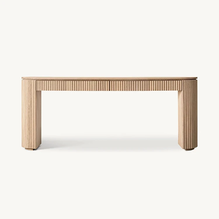 New Product Modern Design Wood Frame Table Living Room Two Drawers Table Byron Console Table With Drawers