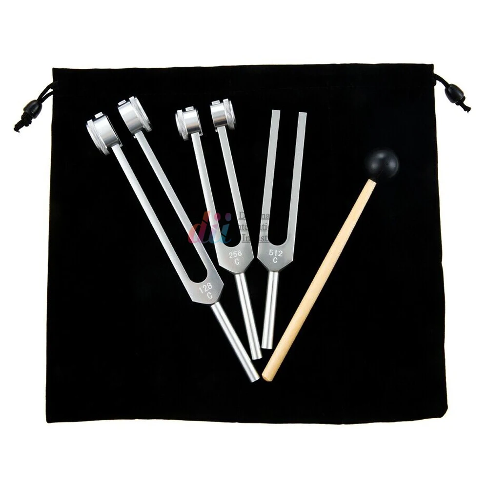 Wholesale Surgical Tuning Forks Set 128 256 512Hz Medical Sound Healing Therapy Musical Instruments Hearing Therapy Tools