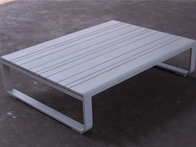 Plastic Wood Exterior Modular Sofa Patio Garden Sofa Outdoor Furniture Weather-resistant Modern Aluminum Steel Outdoor Sofa Set