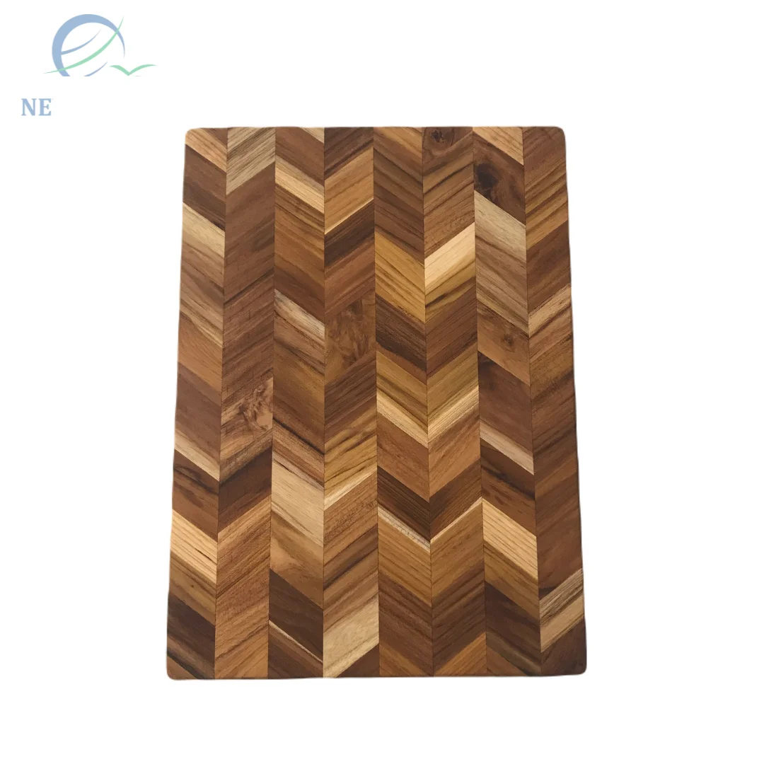 Gourmet wooden square cutting board -Teak wood cutting board - wooden serving board Classic Reversible End Bead Block Teak