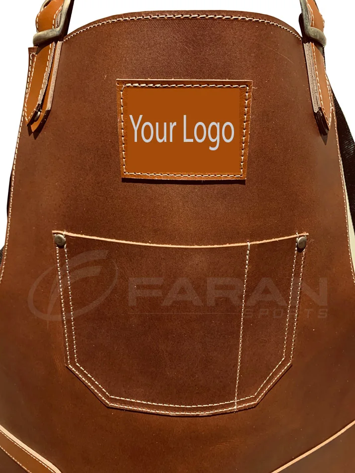 Hot Sale Suede Leather Wood Work Aprons High Quality Made Adjustable Height Works Custom Apron In Cheap Price