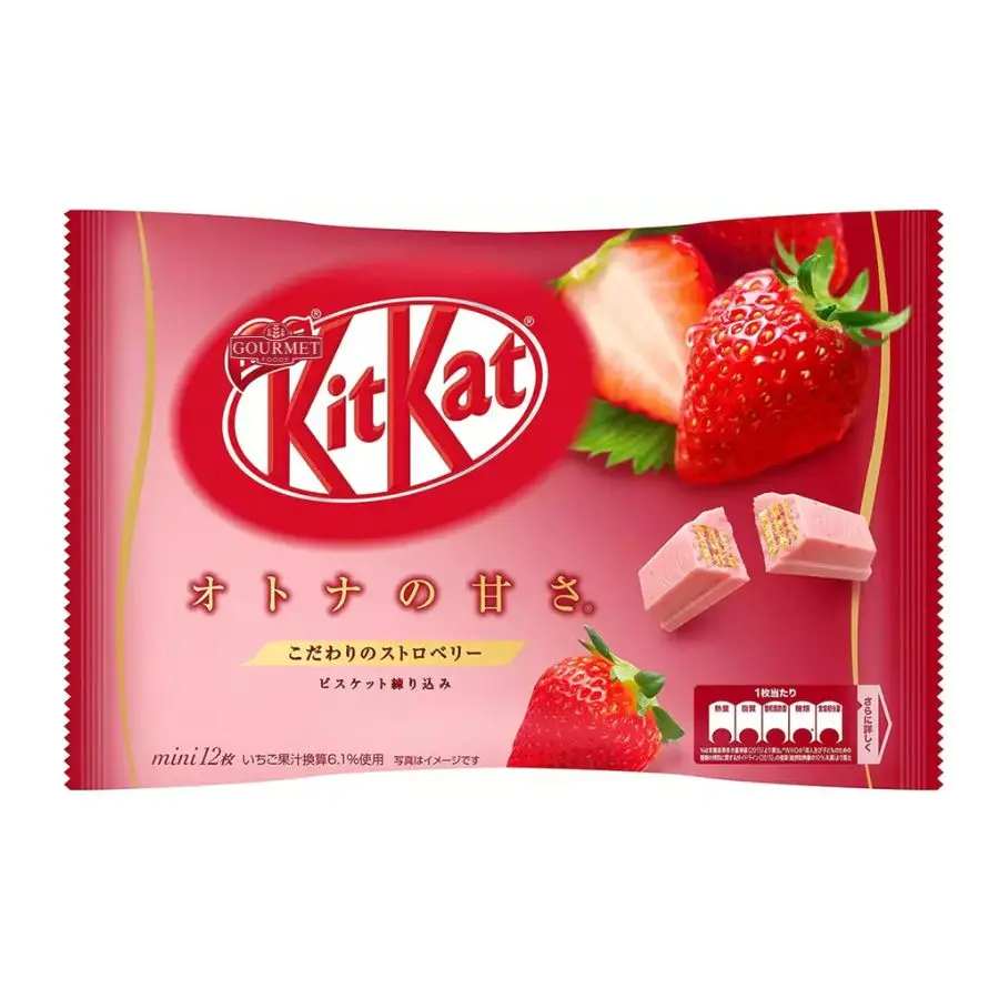 Kitkat Japan Strawberry Chocolate Wafer 113g Delicious Sweet with Best Price X 12 Bags